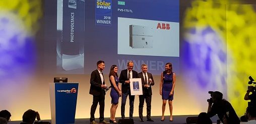L'inverter di stringa PVS-175-TL di ABB premiato a Intersolar Award 2018