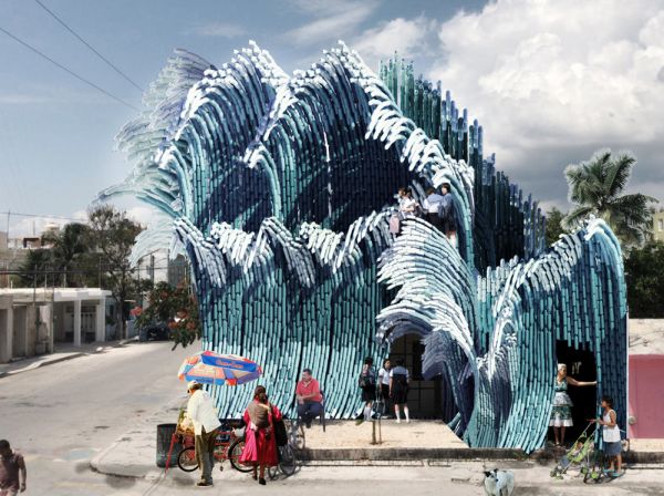 Architettura e riciclo: arriva l’onda di New Wave per una scuola in Messico
