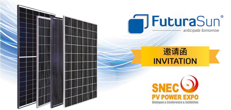 FuturaSun presente a SNEC, fiera internazionale del fotovoltaico