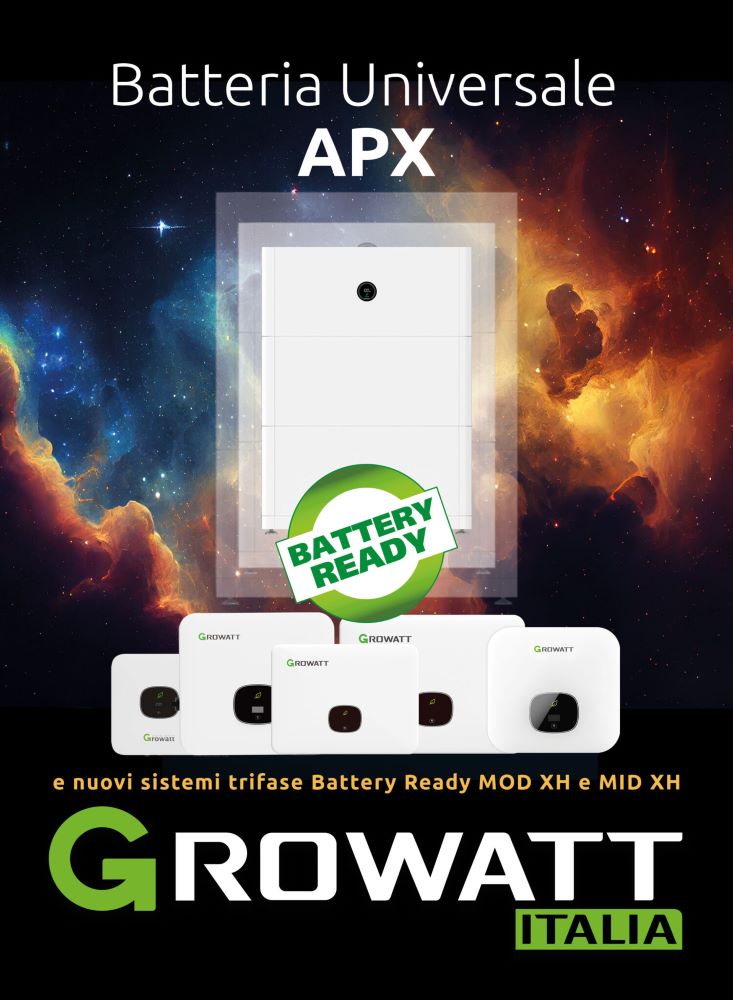 Fotovoltaico: Batteria universale APX, di GROWATT