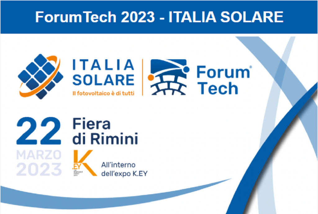 ForumTech 2023 Italia Solare – Fiera di Rimini K.EY