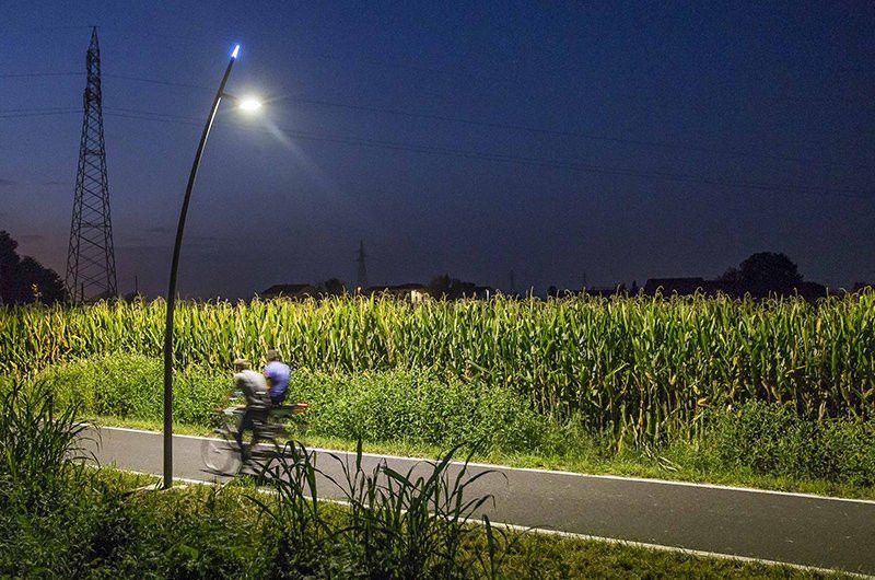 Illuminazione Cariboni per piste ciclabili stradali