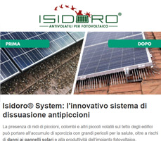 Isidoro® System, la barriera anti volatili universale per fotovoltaico 2